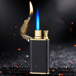 Crocodile Dolphin Double Fire Lighter Open Flame Conversion -Men's Gifts